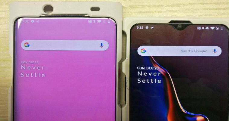 OnePlus 7 leaked image shows bezel-less display and a pop-up camera