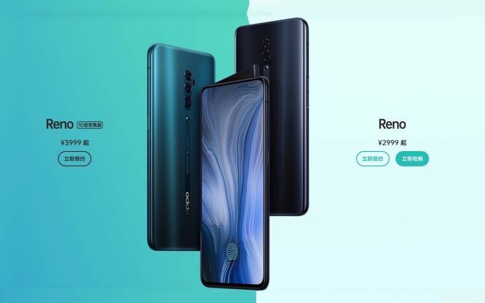 OPPO Reno, 10x Zoom Edition debut with shark fin-style selfie cam